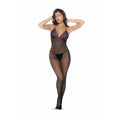 Conjunto de Lencería Mapalé Negro Lila Talla única (Talla única)