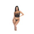 Conjunto de Lencería Mapalé Negro S/M (S/M) 2 Piezas