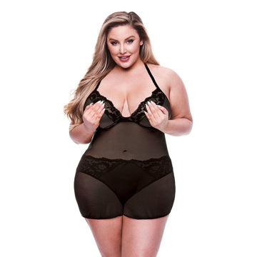 Conjunto de Lencería Baci Lingerie Negro (Queen size)