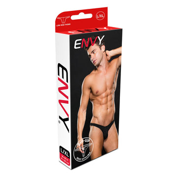 Tanga Lowrise Zip Envy Negro M/L