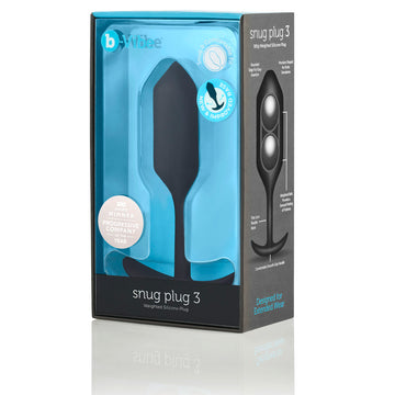 Plug Anal B-Vibe SNUG PLUG 3 Negro